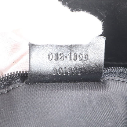 Gucci GG Canvas Leather Tote Shoulder Hand Black Mum