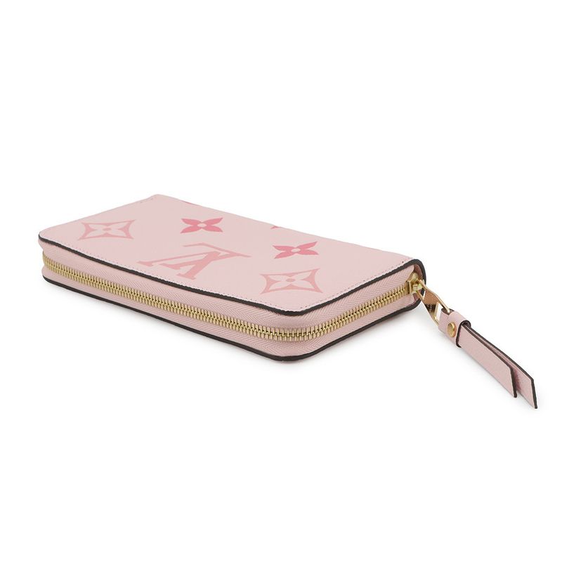 Louis Vuitton Wallet Monogram Empreinte Zippy Bouton Rose