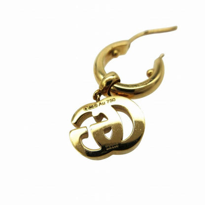 Gucci 18K Yellow Gold Earrings Double Hoop