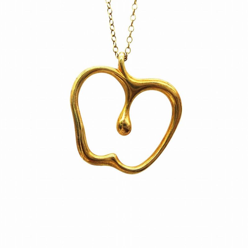 Tiffany & Co. Apple Elsa Peretti 750 18K Yellow Gold Long Necklace