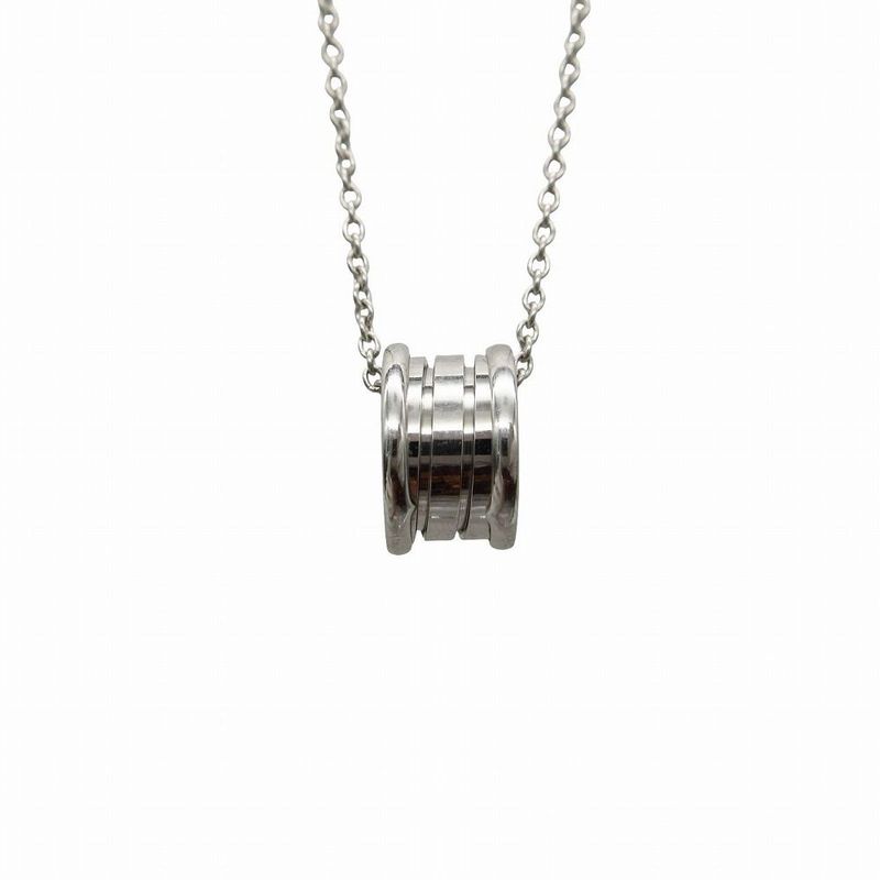 Bvlgari 18K White Gold B-zero One Necklace