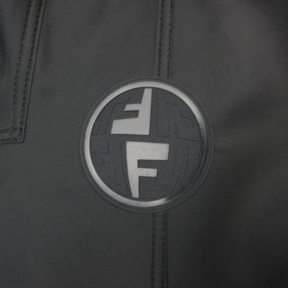 Fendi Hoodie Raincoat Jacket Coding Logo Patch 56 Black