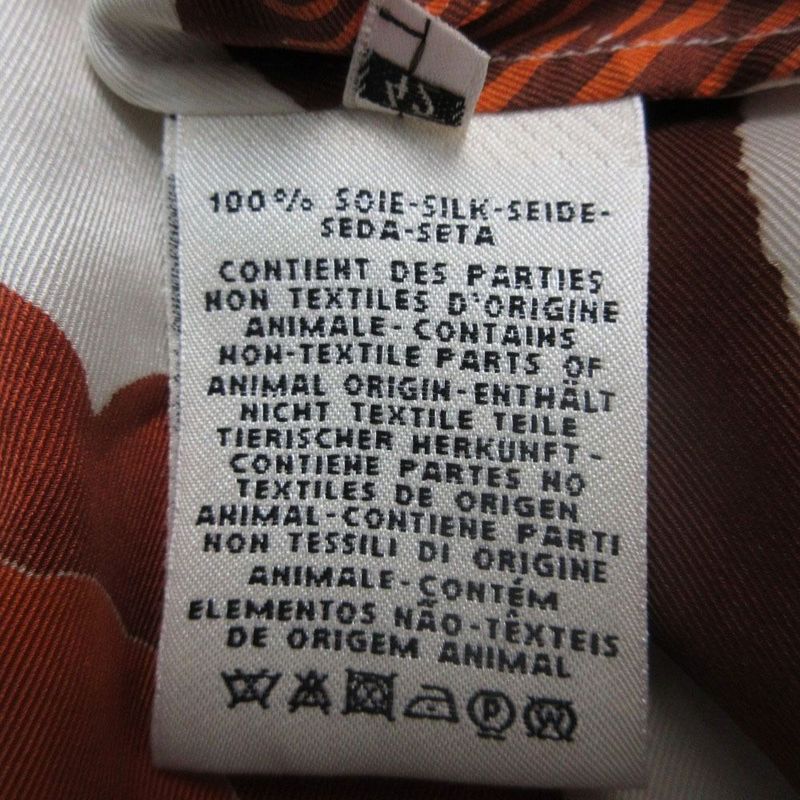 Hermes Silk Blouse Hiyo Shirt Long Sleeve Allover Pattern Top