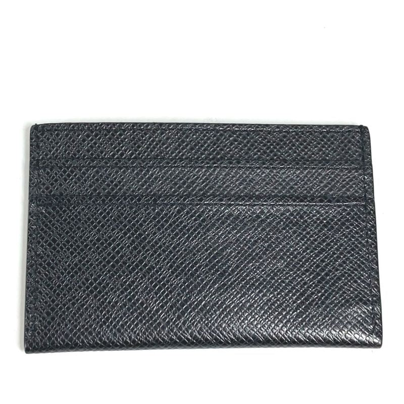 Louis Vuitton Card Case Holder Double Taiga Leather Black