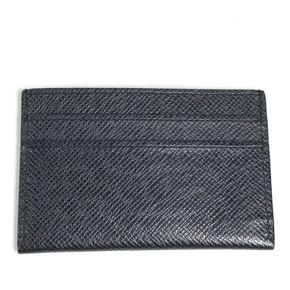 Louis Vuitton Card Case Holder Double Taiga Leather Black