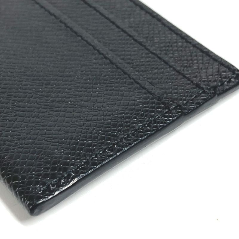 Louis Vuitton Card Case Holder Double Taiga Leather Black