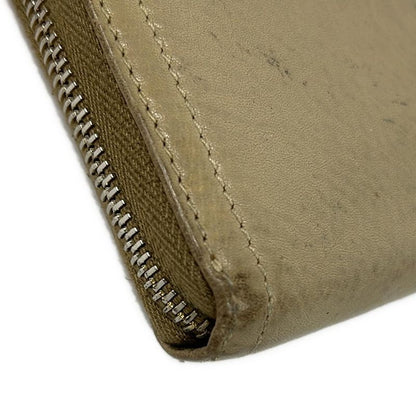 Prada Wallet Ivory Zip Around Leather