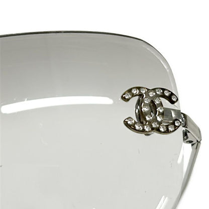 Chanel Sunglasses Light Gray Silver CC Logo