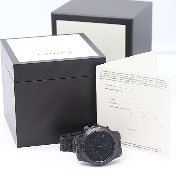 Gucci G-timeless Chronograph 126.2 Quartz Black Dial Watch