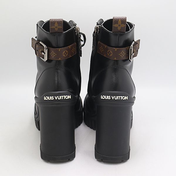 Louis Vuitton Monogram Ruby Line 37 Leather Short Boots