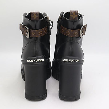 Louis Vuitton Monogram Ruby Line 37 Leather Short Boots