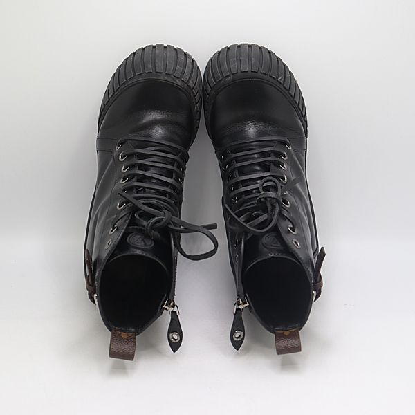 Louis Vuitton Monogram Ruby Line 37 Leather Short Boots