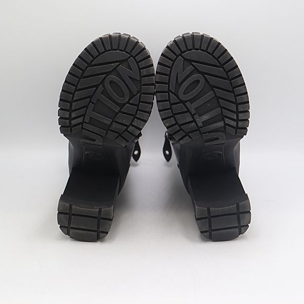 Louis Vuitton Monogram Ruby Line 37 Leather Short Boots