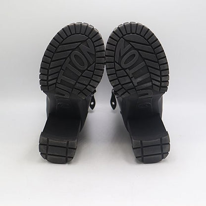 Louis Vuitton Monogram Ruby Line 37 Leather Short Boots