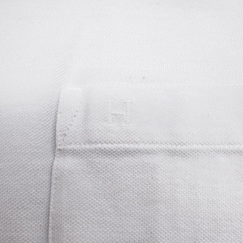 Hermes Short Sleeve T-Shirt Embroidery Cotton Pique S Top