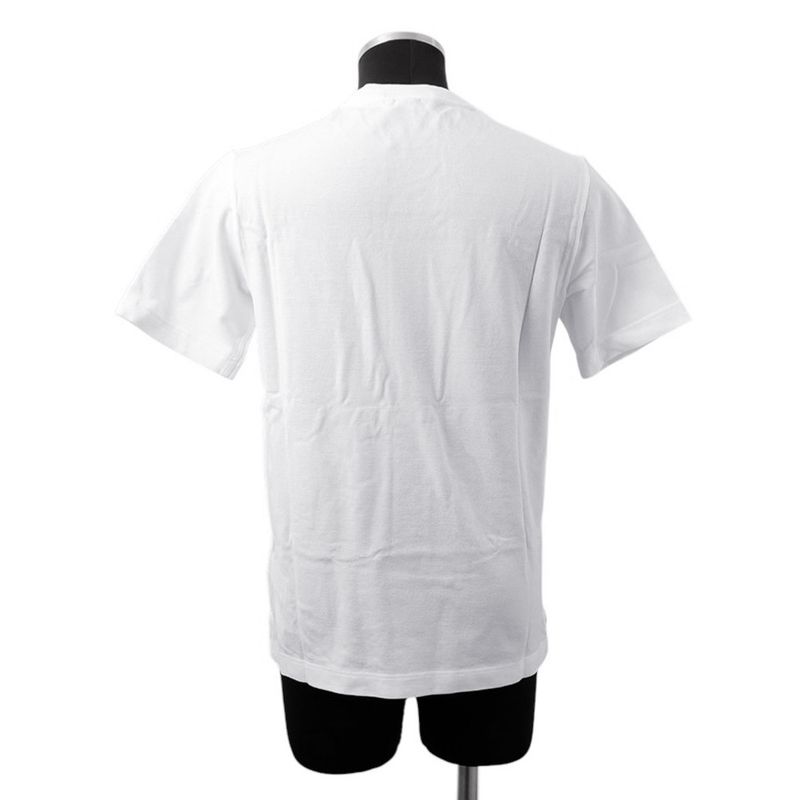 Hermes Short Sleeve T-Shirt Embroidery Cotton Pique S Top