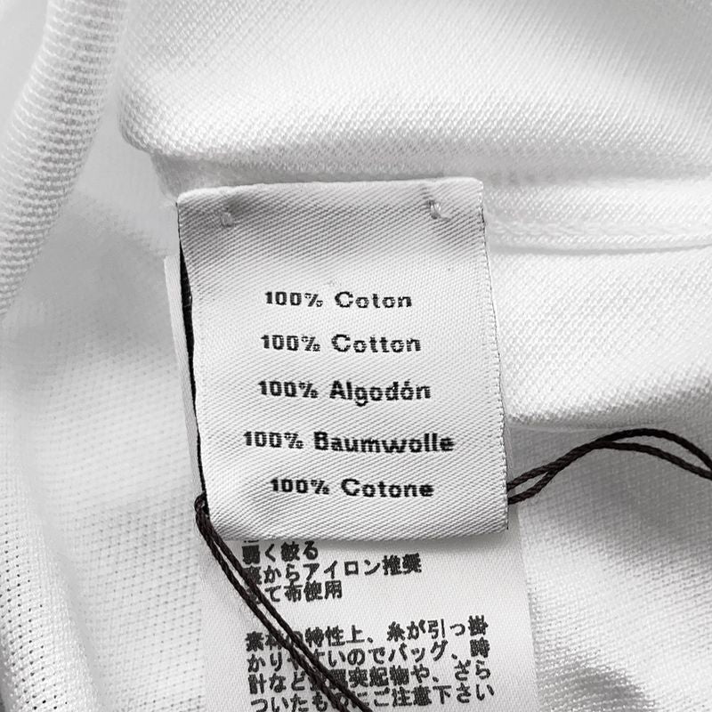 Hermes Short Sleeve T-Shirt Embroidery Cotton Pique S Top