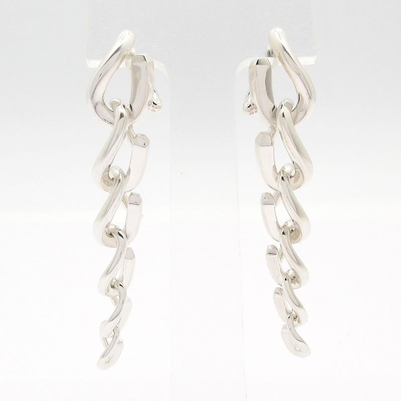 Tiffany & Co. Earrings Forge Drop Link Silver