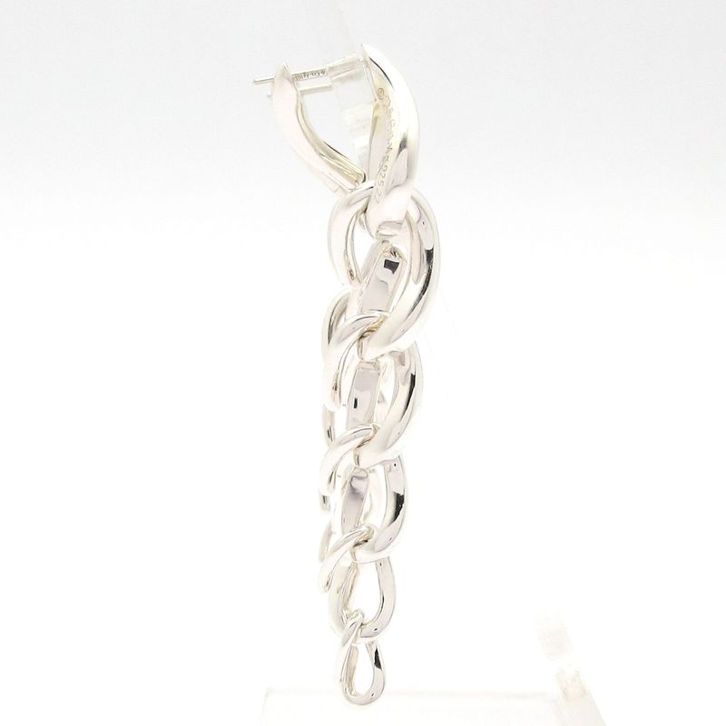 Tiffany & Co. Earrings Forge Drop Link Silver