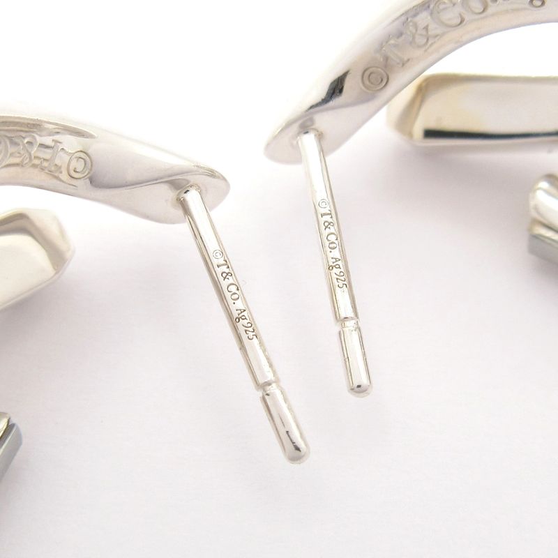 Tiffany & Co. Earrings Forge Drop Link Silver