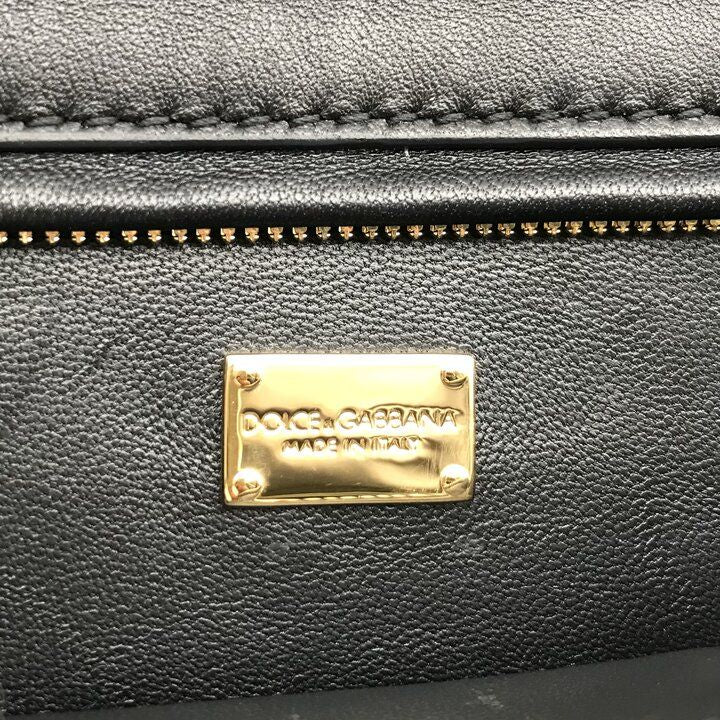 Dolce & Gabbana Velvet Quilted Chain Shoulder Bag Green