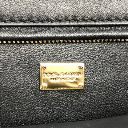 Dolce & Gabbana Velvet Quilted Chain Shoulder Bag Green