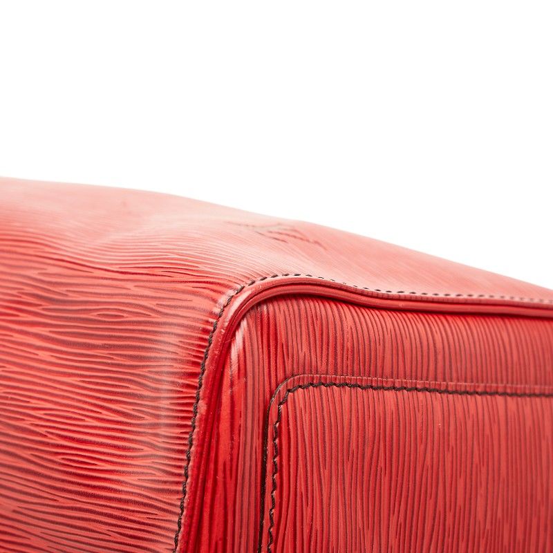 Louis Vuitton Epi Speedy 40 Boston Bag Castilian Red Leather