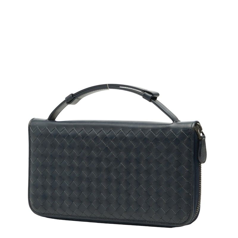 Bottega Veneta Intrecciato Organizer Zip Around Wallet Zip