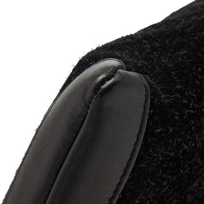 Balenciaga Classic Clip M Clutch Black Suede Leather