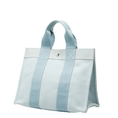 Hermes Bora PM Tote Blue Canvas