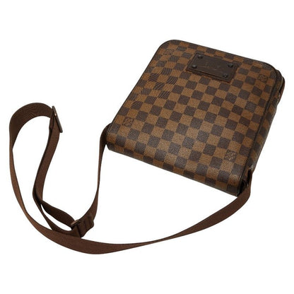 Louis Vuitton Damier Brooklyn PM Brown Leather