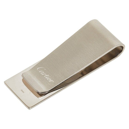 Cartier 2C Motif Logo Silver Metal