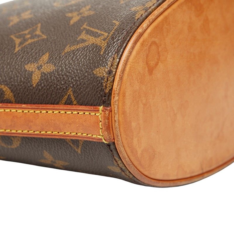 Louis Vuitton Monogram Drouot Crossbody Shoulder Bag Brown Leather