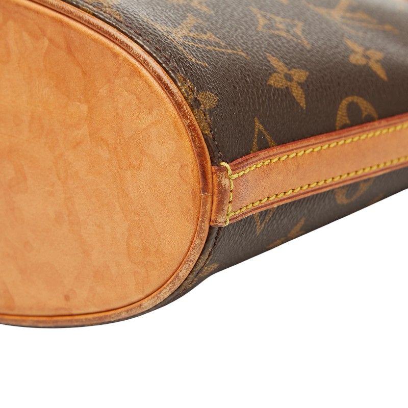 Louis Vuitton Monogram Drouot Crossbody Shoulder Bag Brown Leather