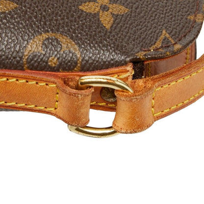 Louis Vuitton Monogram Drouot Crossbody Shoulder Bag Brown Leather