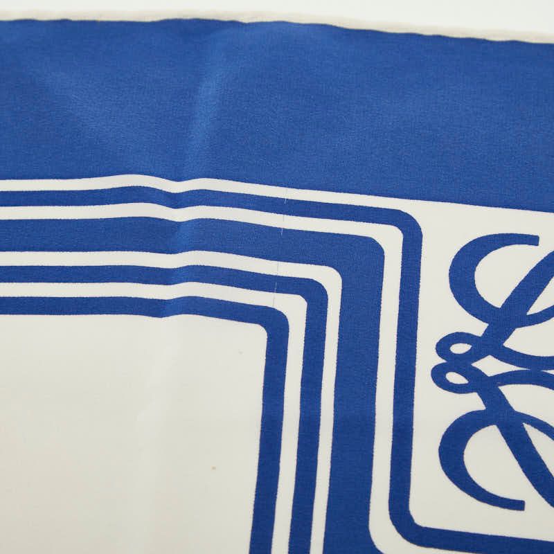 Loewe Anagram Ivory Blue Silk
