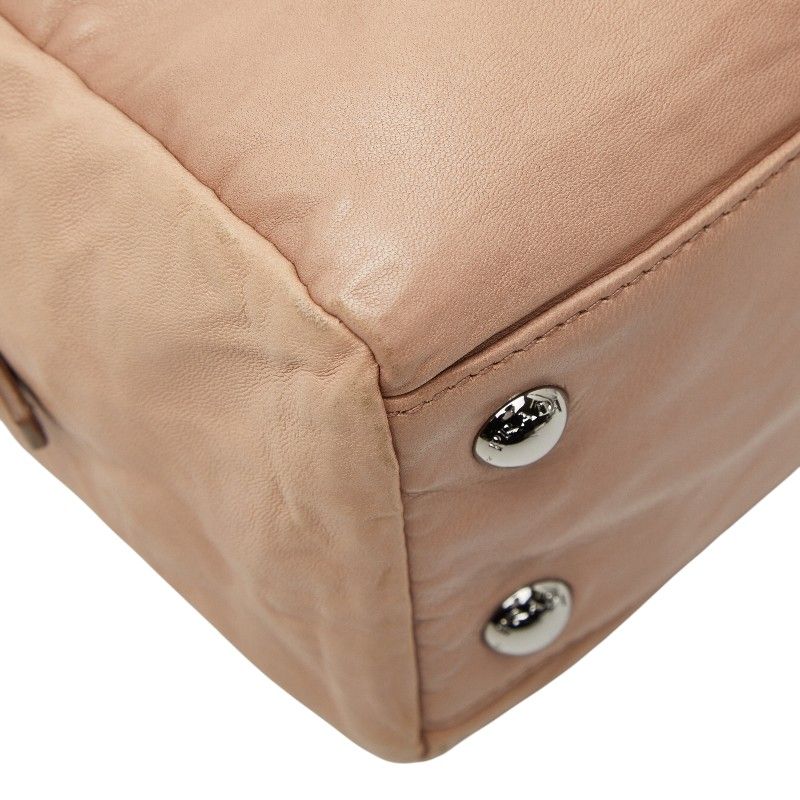 Prada Logo Pink Leather