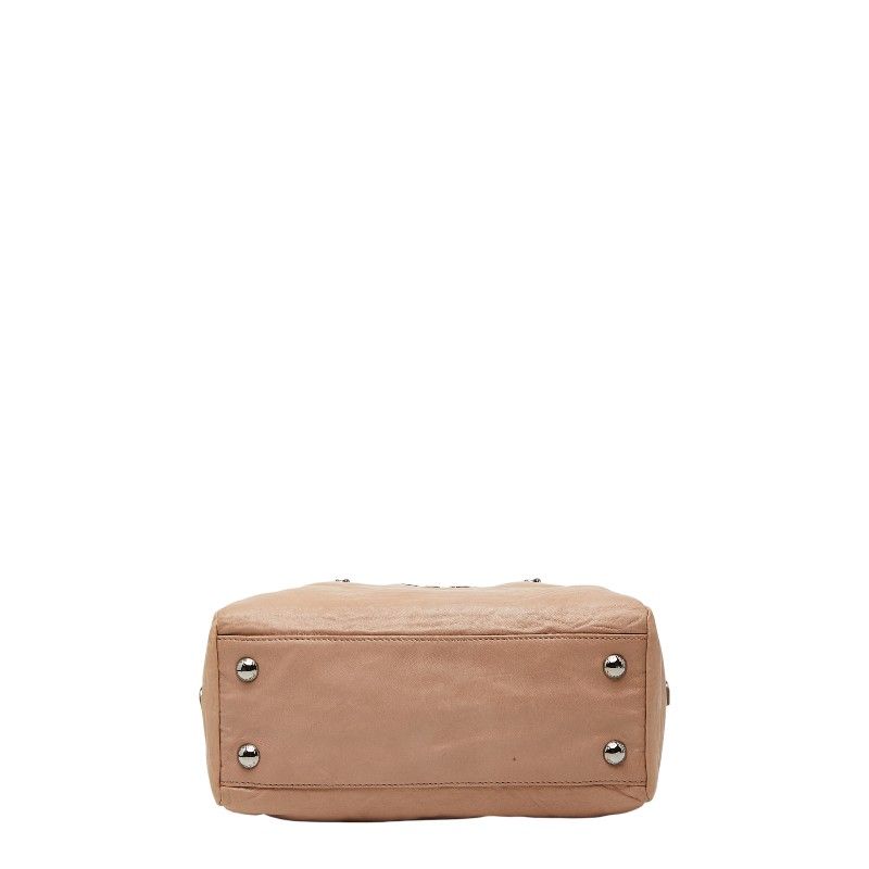 Prada Logo Pink Leather