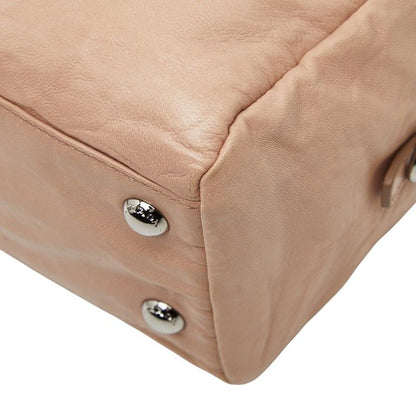 Prada Logo Pink Leather