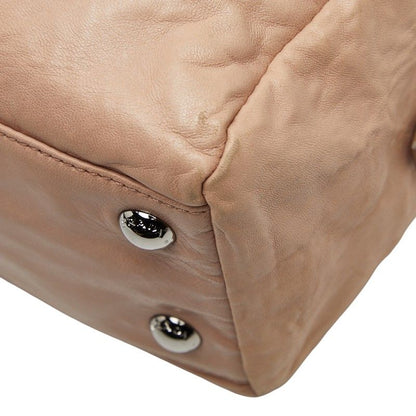 Prada Logo Pink Leather