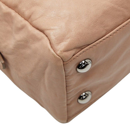 Prada Logo Pink Leather