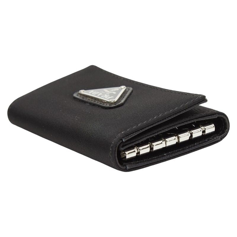 Prada 6 Key Case Black Nylon Key Holder