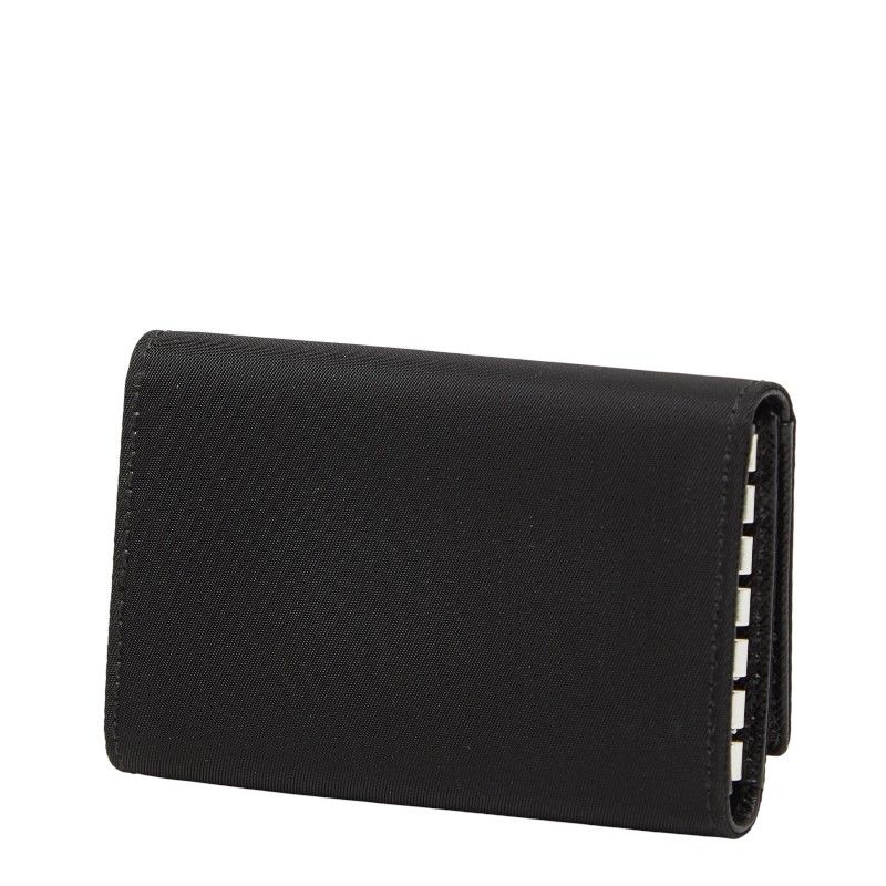 Prada 6 Key Case Black Nylon Key Holder