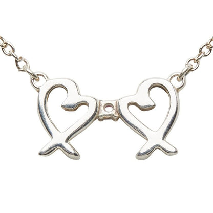 Tiffany & Co. Double Loving Silver Pink
