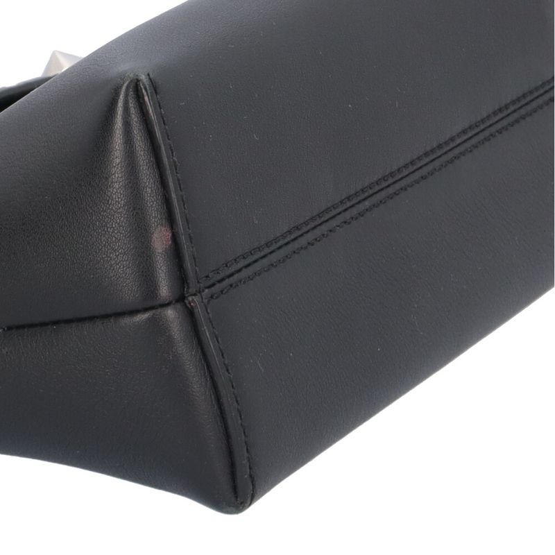 Fendi by the Way Mini Shoulder Bag Leather Black Brown