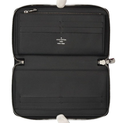 Louis Vuitton Zippy Organizer NM Damier Graphite Wallet Black Gray