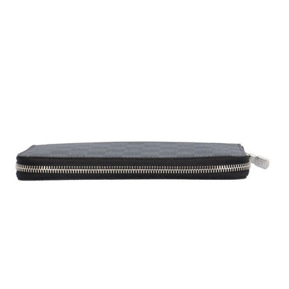 Louis Vuitton Zippy Organizer NM Damier Graphite Wallet Black Gray