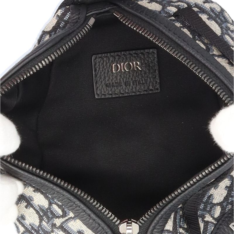 Dior Scarab Oak Belt Bag Leather Beige Black