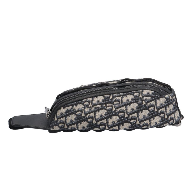 Dior Scarab Oak Belt Bag Leather Beige Black