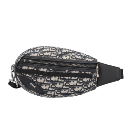Dior Scarab Oak Belt Bag Leather Beige Black